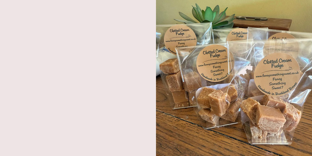 handmade clotted cream fudge